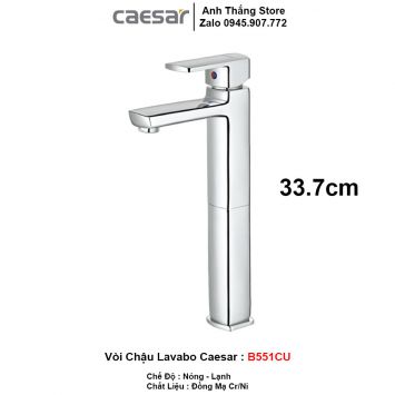 Vòi Lavabo Nóng Lạnh Caesar B551CU