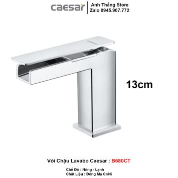 Vòi Lavabo Nóng Lạnh Caesar B680CT