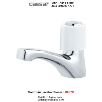 Vòi Lavabo Lạnh Caesar B037C