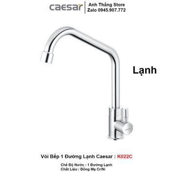 Vòi Bếp 1 Đường Lạnh Caesar K022C