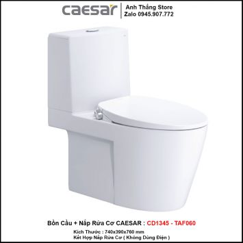 Bồn Cầu Nắp Rửa Cơ Caesar CD1345-TAF060
