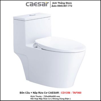 Bồn Cầu Nắp Rửa Cơ Caesar CD1356-TAF060