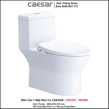 Bồn Cầu Nắp Rửa Cơ Caesar CD1374-TAF060