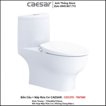 Bồn Cầu Nắp Rửa Cơ Caesar CD1375-TAF060