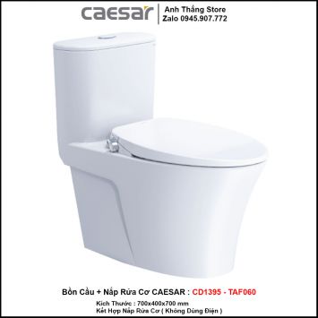 Bồn Cầu Nắp Rửa Cơ Caesar CD1395-TAF060