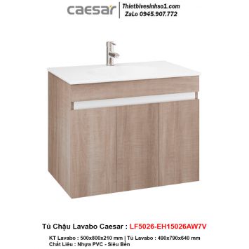 Tủ Chậu Lavabo Caesar LF5026-EH15026AW7V