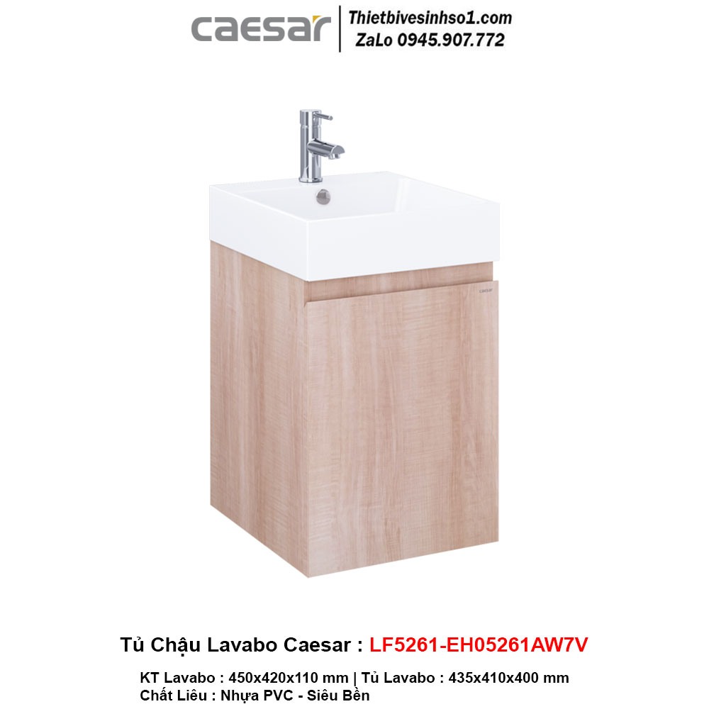 Tủ Chậu Lavabo Caesar LF5261-EH05261AW7V