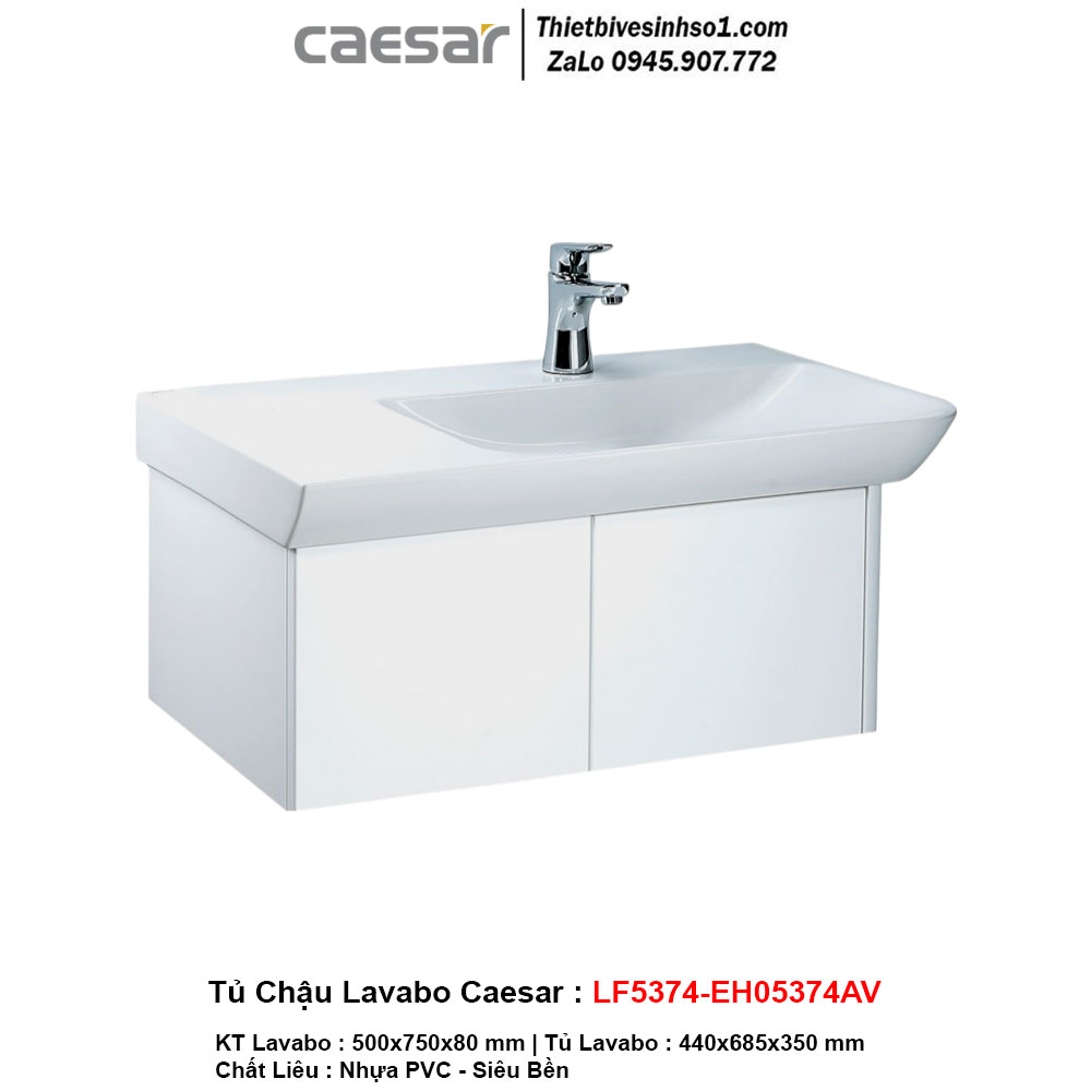 Tủ Chậu Lavabo Caesar LF5374-EH05374AV
