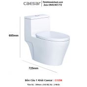Bồn Cầu 1 Khối Caesar C1356