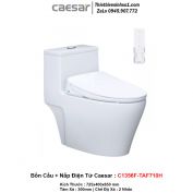 Bồn Cầu Nắp Rửa Điện Tử Caesar C1356F-TAF710H