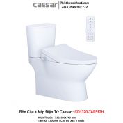 Bồn Cầu Nắp Rửa Điện Tử Caesar CD1320-TAF512H