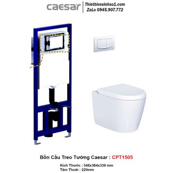 Bồn Cầu Treo Tường Caesar CPT1505