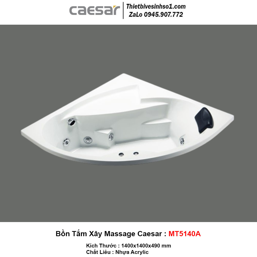 Bồn Tắm Xây Massage Caesar MT5140A