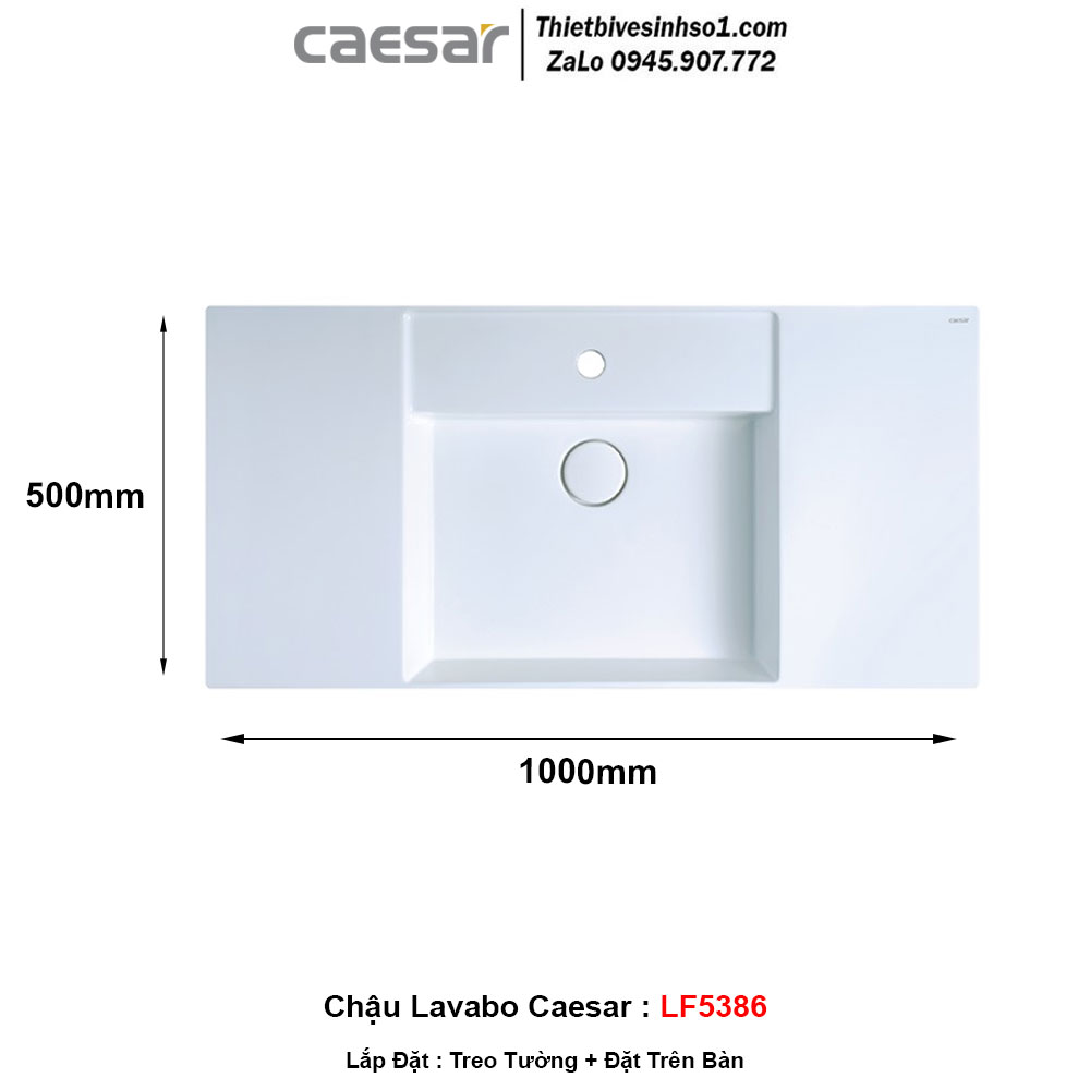 Chậu Lavabo Caesar LF5386