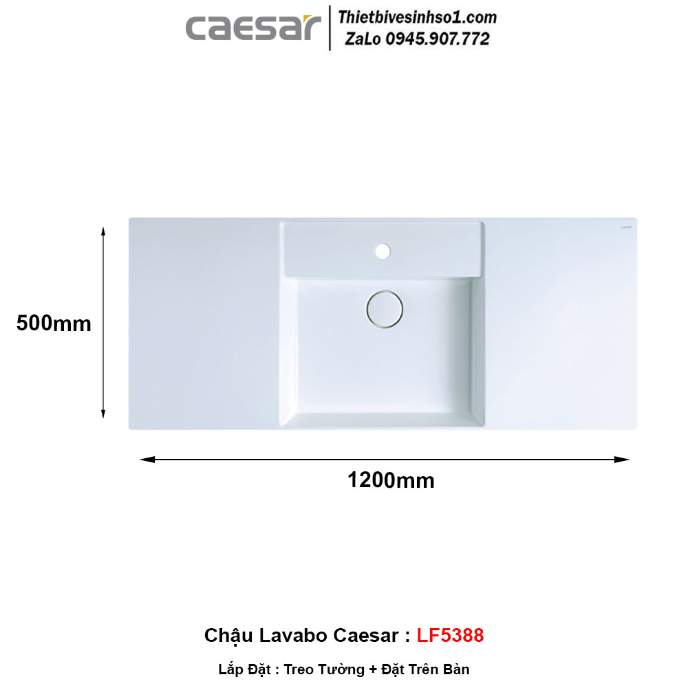 Chậu Lavabo Caesar LF5388