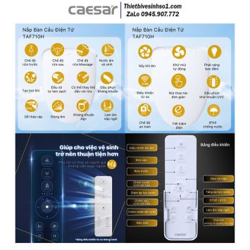 Nắp Bồn Cầu Điện Tử Caesar TAF710H