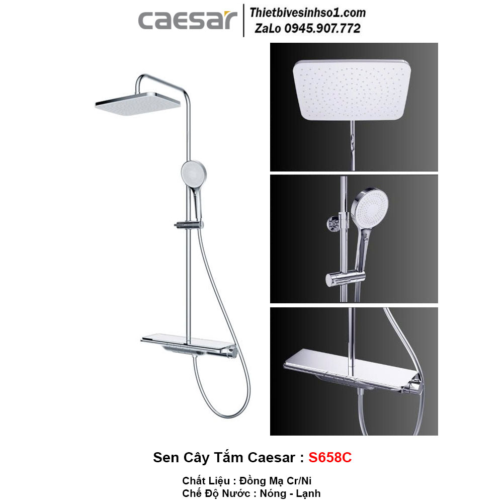 Sen Cây Tắm Chỉnh Nhiệt Caesar S658C