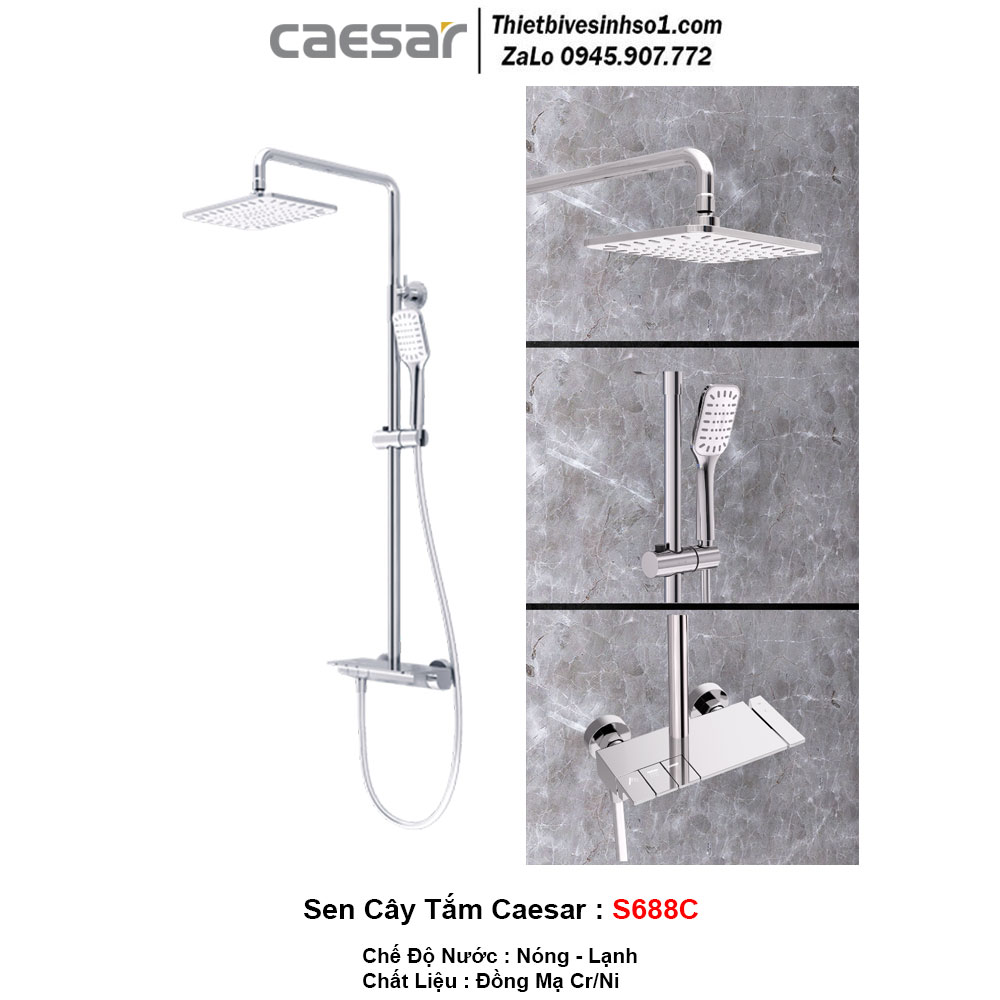 Sen Cây Tắm Nóng Lạnh Caesar S688C