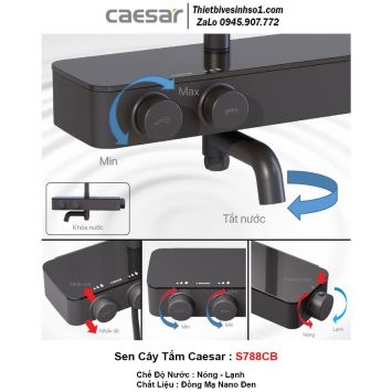 Sen Cây Tắm Chỉnh Nhiệt Caesar S788CB