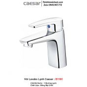 Vòi Lavabo Lạnh Caesar B119C