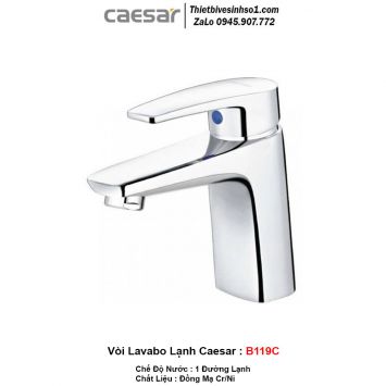 Vòi Lavabo Lạnh Caesar B119C