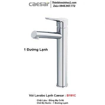 Vòi Lavabo Lạnh Caesar B191C