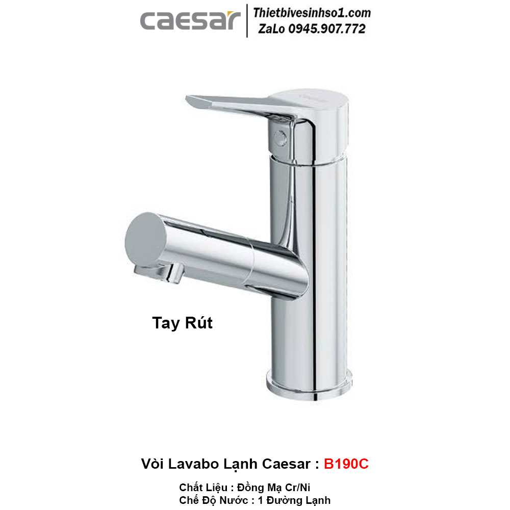 Vòi Lavabo Lạnh Caesar B190C