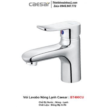 Vòi Lavabo Nóng Lạnh Caesar BT490CU