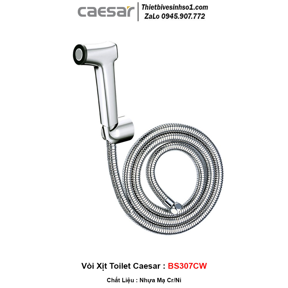Vòi Xịt Toilet Caesar BS307CW