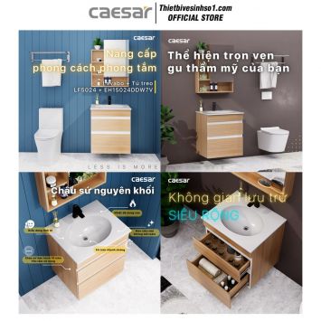 Tủ Chậu Lavabo Caesar LF5024-EH15024DDW7V