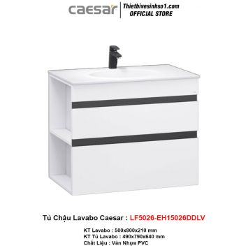 Tủ Chậu Lavabo Caesar LF5026-EH15026DDLV