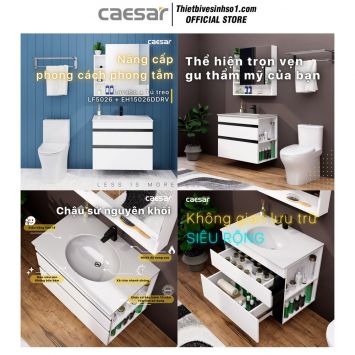 Tủ Chậu Lavabo Caesar LF5026-EH15026DDRV