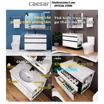 Tủ Chậu Lavabo Caesar LF5028-EH15028DDRV