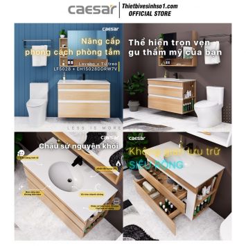 Tủ Chậu Lavabo Caesar LF5028-EH15028DDRW7V