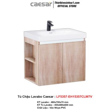 Tủ Chậu Lavabo Caesar LF5357-EH15357CLW7V