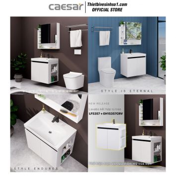 Tủ Chậu Lavabo Caesar LF5357-EH15357CRV