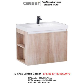 Tủ Chậu Lavabo Caesar LF5358-EH15358CLW7V