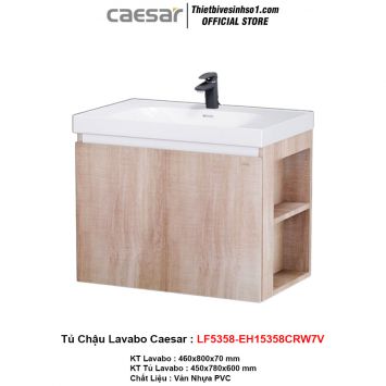 Tủ Chậu Lavabo Caesar LF5358-EH15358CRW7V