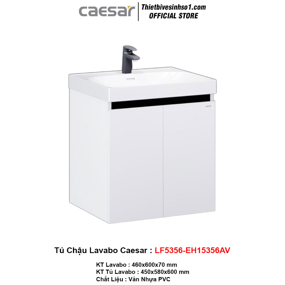 Tủ Chậu Lavabo Caesar LF5356-EH15356AV Tủ Chậu Lavabo Caesar LF5356-EH15356AV