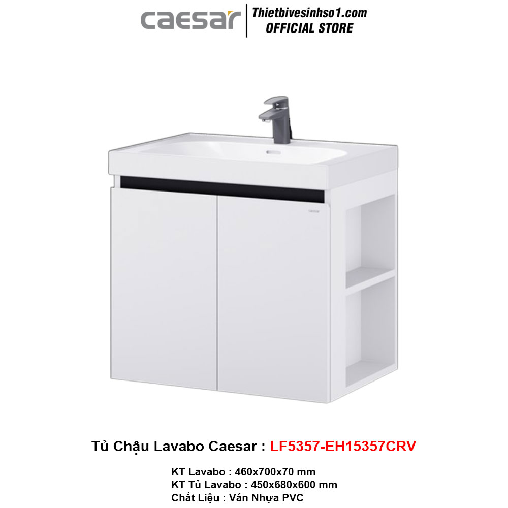 Tủ Chậu Lavabo Caesar LF5357-EH15357CRV