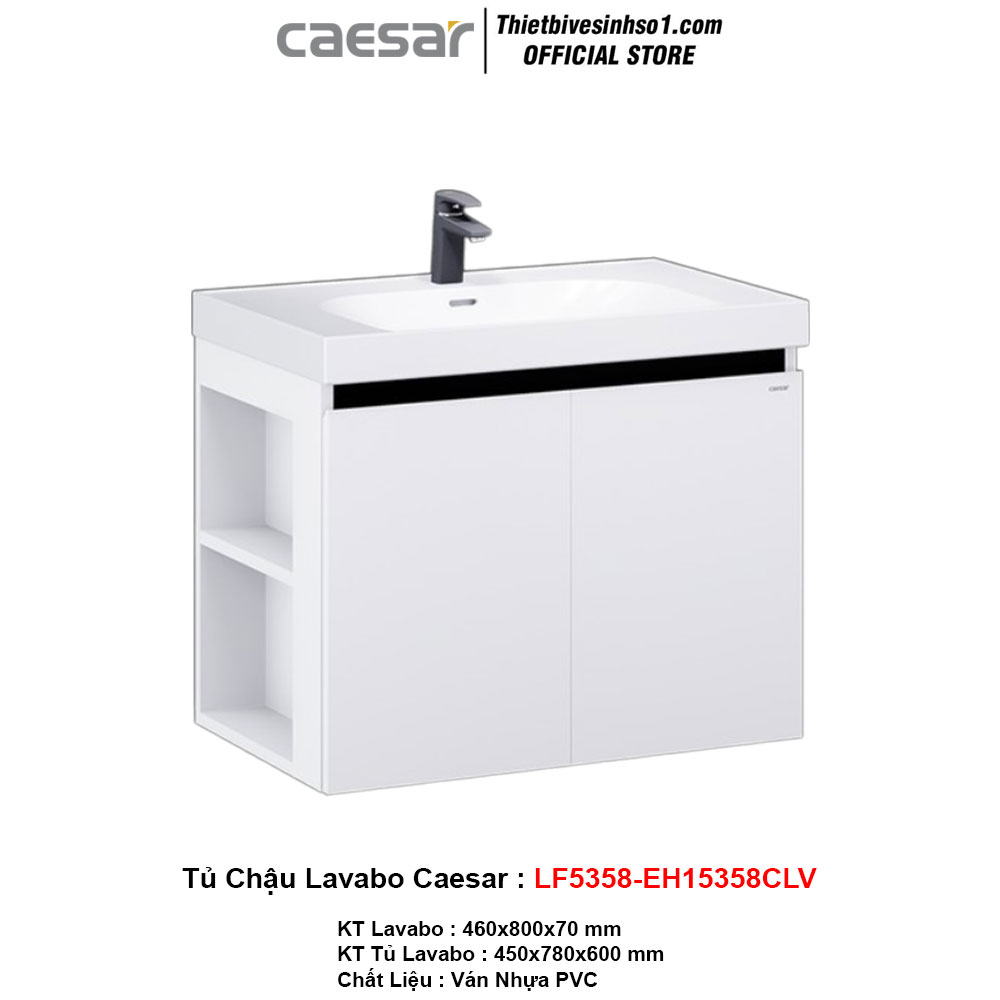 Tủ Chậu Lavabo Caesar LF5358-EH15358CLV