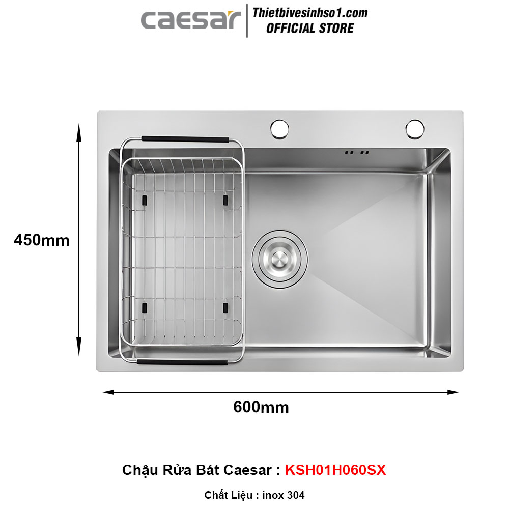 Chậu Rửa Bát Caesar KSH01H060SX