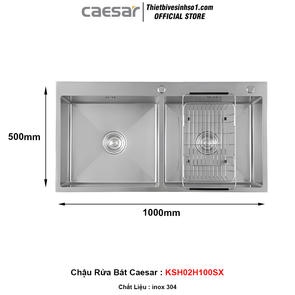 Chậu Rửa Bát Caesar KSH02H100SX