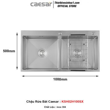 Chậu Rửa Bát Caesar KSH02H100SX