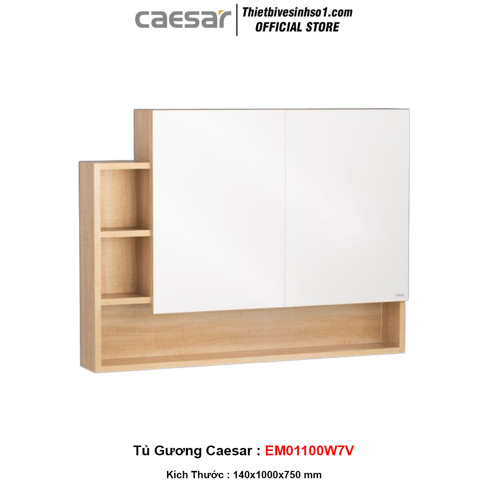 Tủ Gương Caesar EM01100W7V