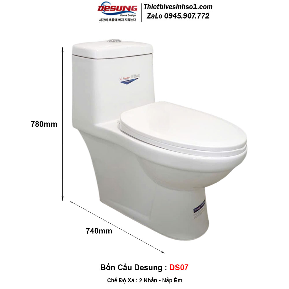 Bồn Cầu Desung DS07