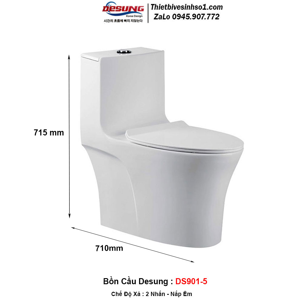 Bồn Cầu Desung DS901-5 Bồn Cầu Desung DS901-5