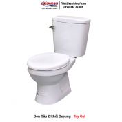 Bồn Cầu 2 Khối Tay Gạt