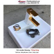 Vòi Lavabo Desung Trắng Vàng