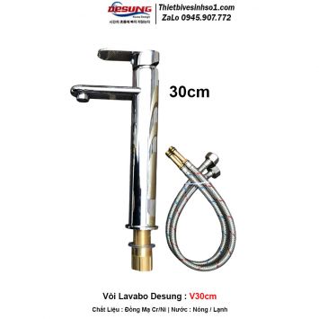 Vòi Lavabo Desung V30cm
